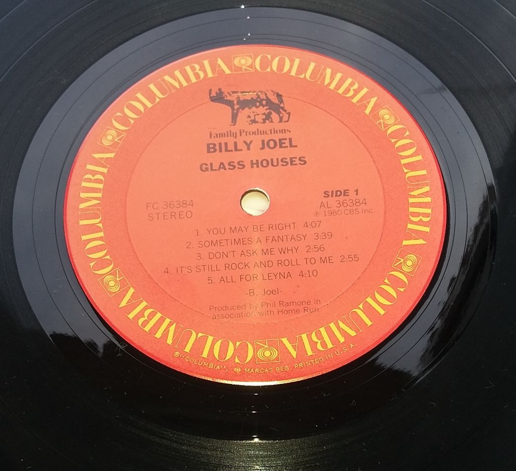 BILLY JOEL Glass Houses LP  VG/EX - фото фото фото 2