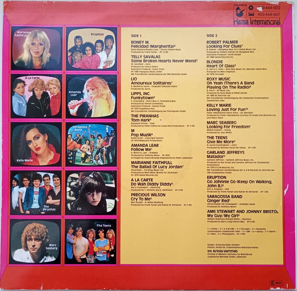 VARIOUS Musikladen  (20 Original-Hits) LP EX/VG+ - фото фото фото 1