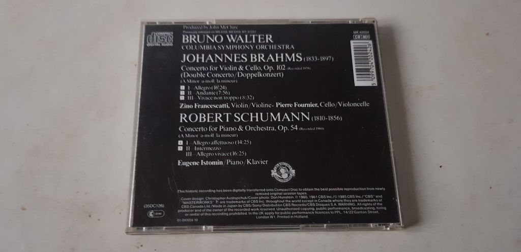Brahms  / Schumann CD фірмовий - фото фото фото 1