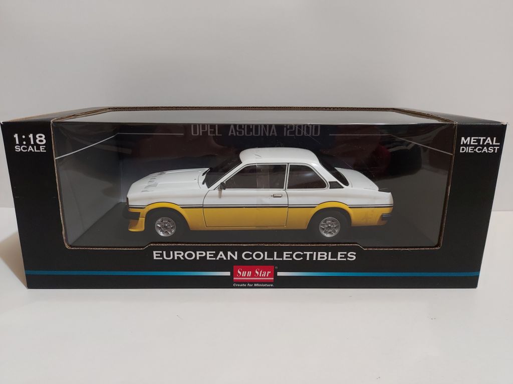 Sun Star 1:18 Opel Ascona i2000  (1979) white-yellow - фото фото фото 0
