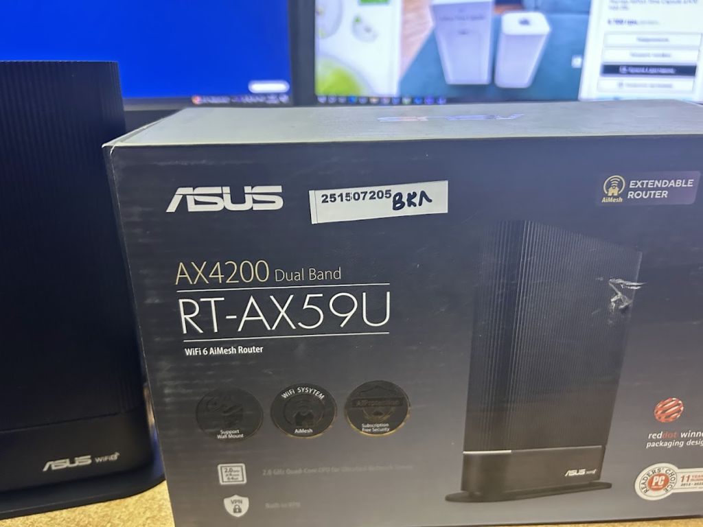 Wi-Fi роутер Asus RT-AX59U WiFi6 / AX4200 / 1 Гбит/с № 251507205 - фото фото фото 1