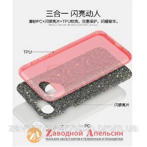 IPhone 7 8 Plus чохол USAMS Bling series silver - фото фото фото 1
