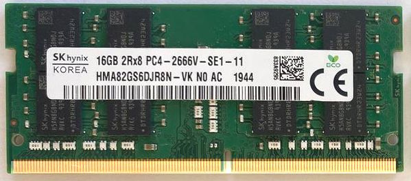 Память ноутбука Hynix DDR4 PC4-2666V 16Gb           (1x16) RAM SoDimm - фото фото фото 0
