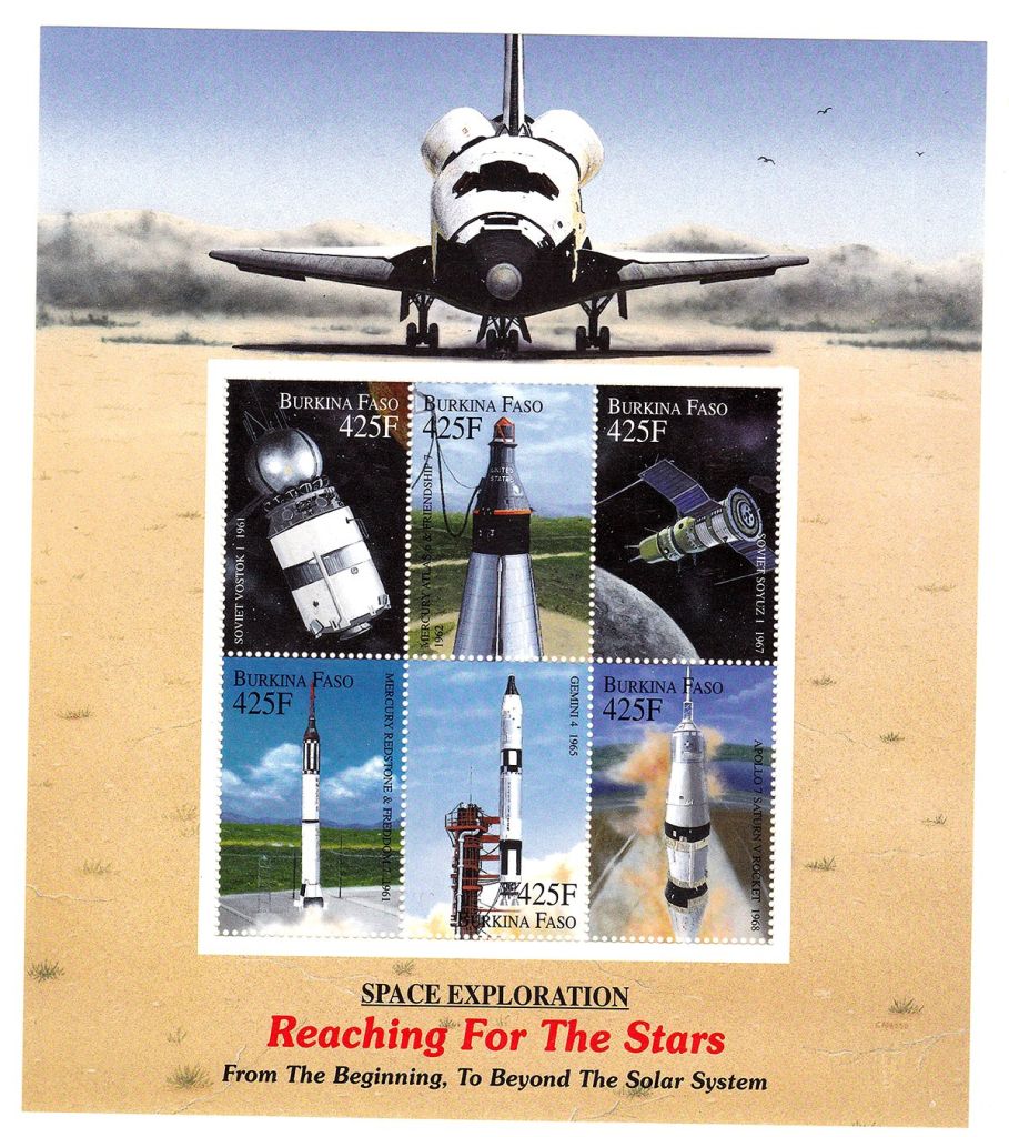 Космос . Буркина Фасо 2000 г  MNH - блок - - фото фото фото 0
