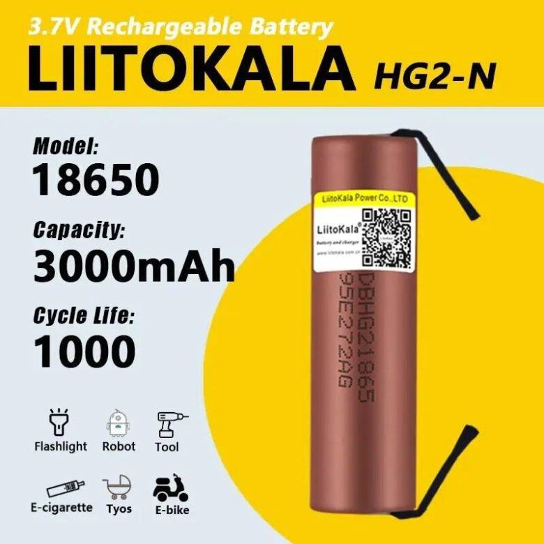 Аккумулятор LiitoKala Lii HG2-N Ncr18650B 3000mah - фото фото фото 0