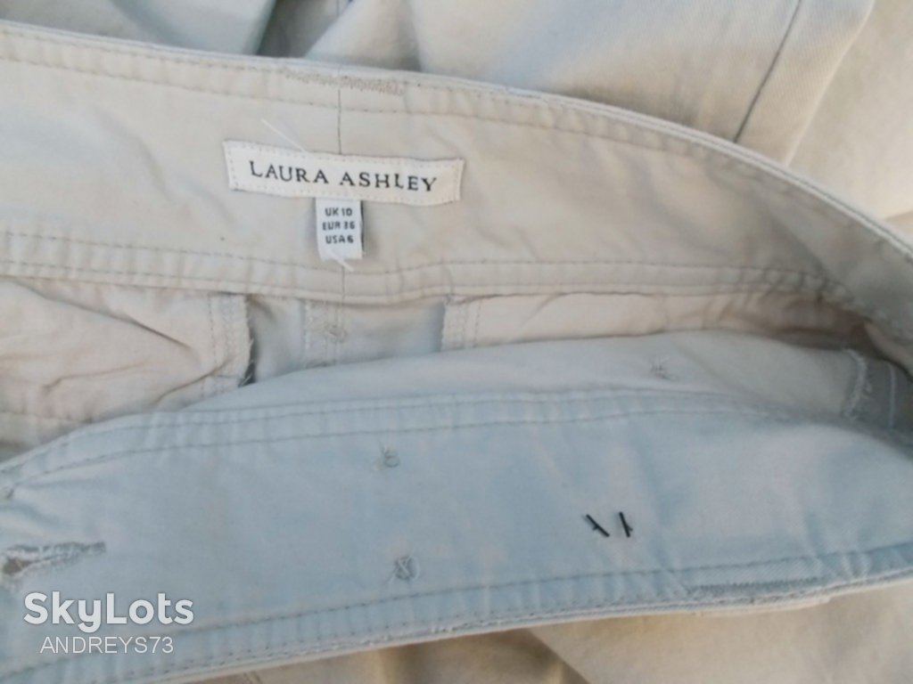 Новые брюки светло-бежевые *LAURA ASHLEY* 44р - фото фото фото 4