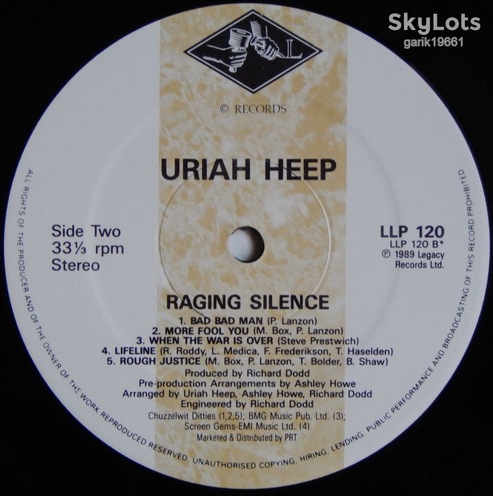 Uriah Heep – Raging Silence  (Legacy Records – LLP 120, UK) NM/NM- - фото фото фото 3