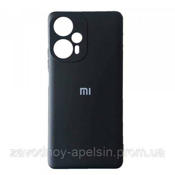Xiaomi Poco F5 Чехол силиконовый Микрофибра (черный) - фото фото фото 0