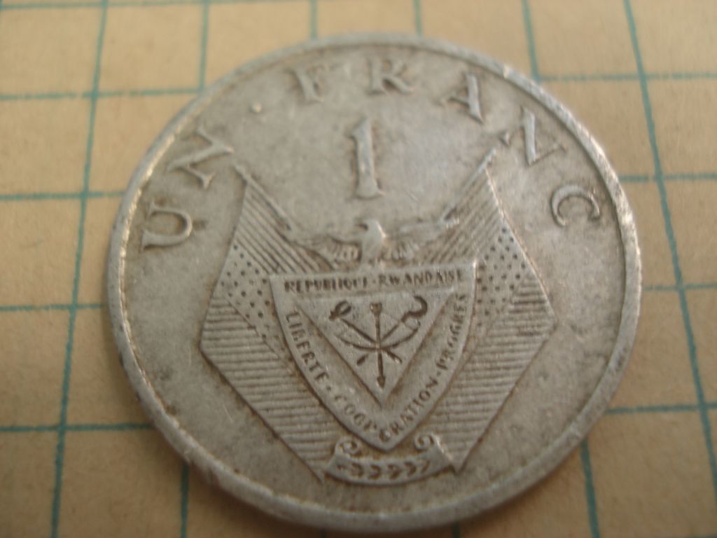 1франк 1974 Руанда - фото фото фото 1