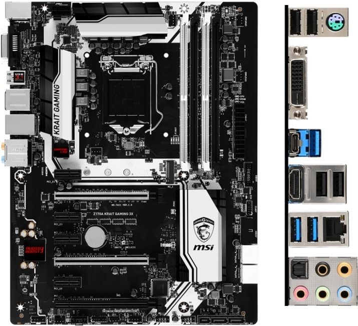 MSI Z170 Krait Gaming     (s1151, Intel Z170, PCI-Ex16) - фото фото фото 0