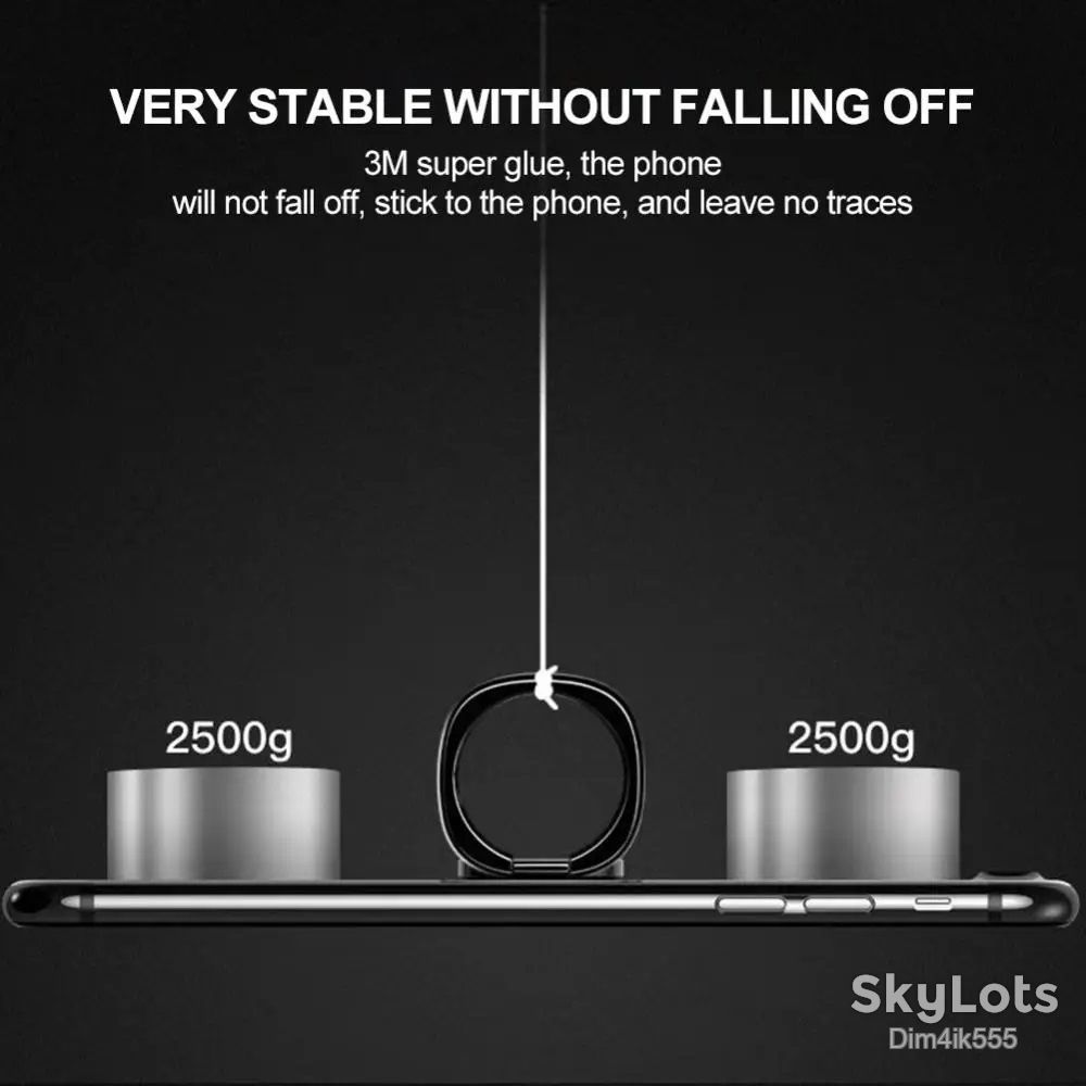 Кольцо-держатель Baseus для смартфона Black - фото фото фото 5