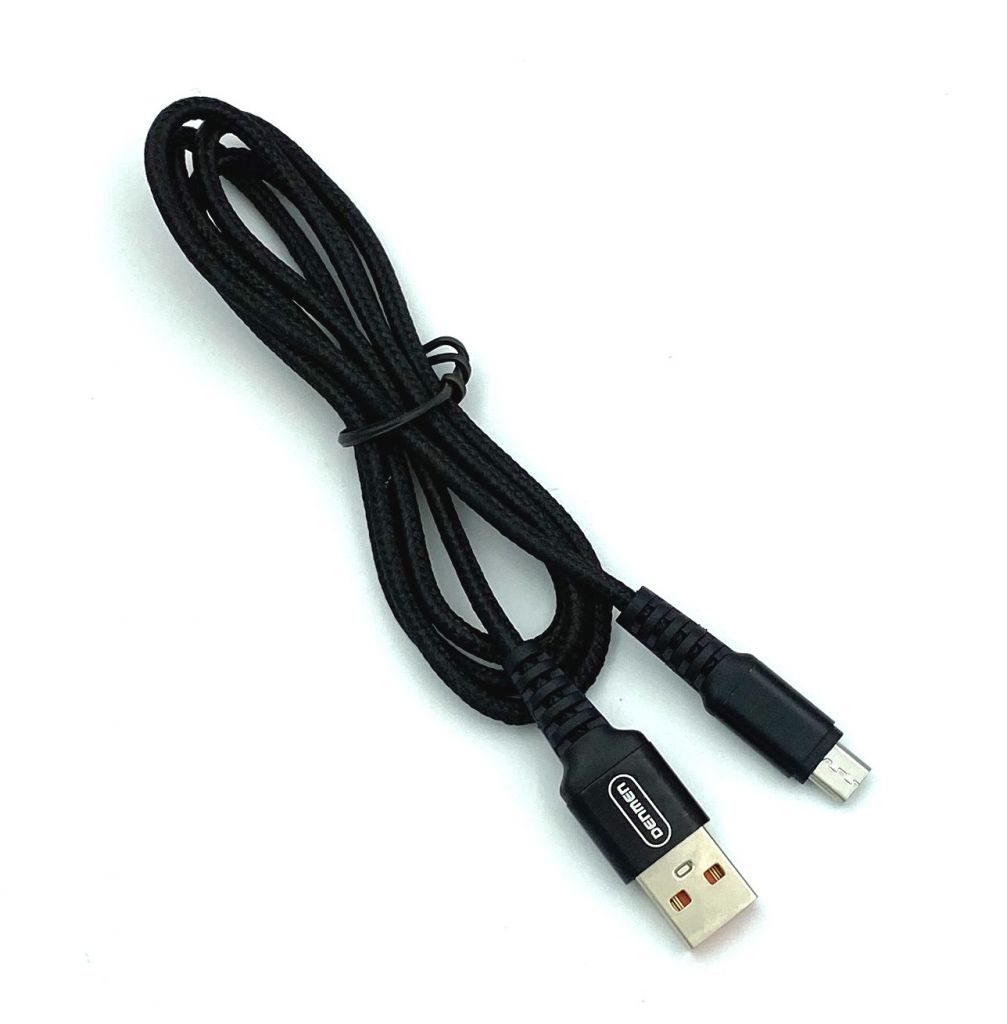 Дата кабель DENMEN D02V Micro USB Черный - фото фото фото 1