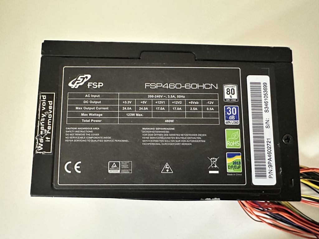 Блок живлення FSP FSP460-60APN     (85) 460wat 6 PIN - фото фото фото 0