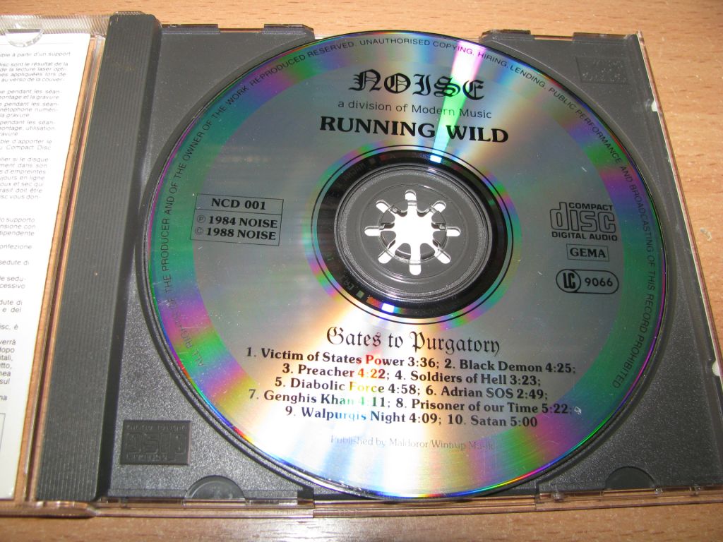 RUNNING WILD - Gates To Purgatory  (1990 Noise Germany) - фото фото фото 2