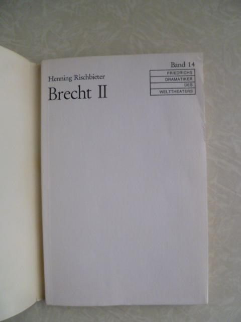 Henning Rischbieter: Brecht II. - фото фото фото 2