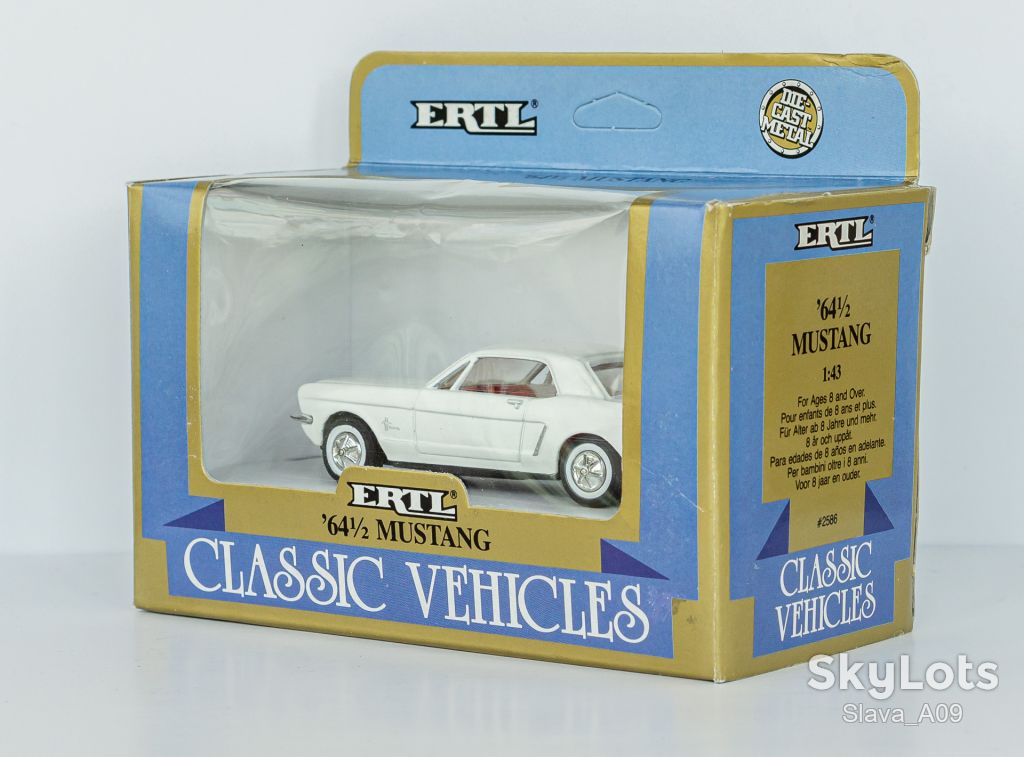 1:43 Ford Mustang 1964 white, ERTL #2586 1988 - фото фото фото 0