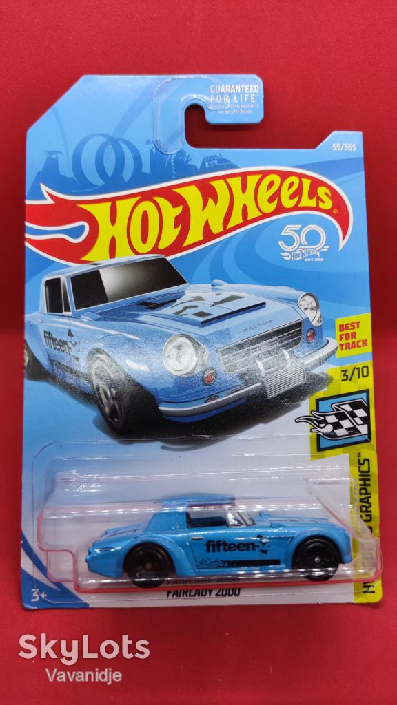 Hot Wheels Fairlady 2000 55/365 HW Speed Graphics 3/10 Blue - фото фото фото 2