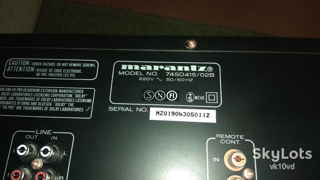 Касетна дека marantz 74 sd 415/02b made in japan. - фото фото фото 5