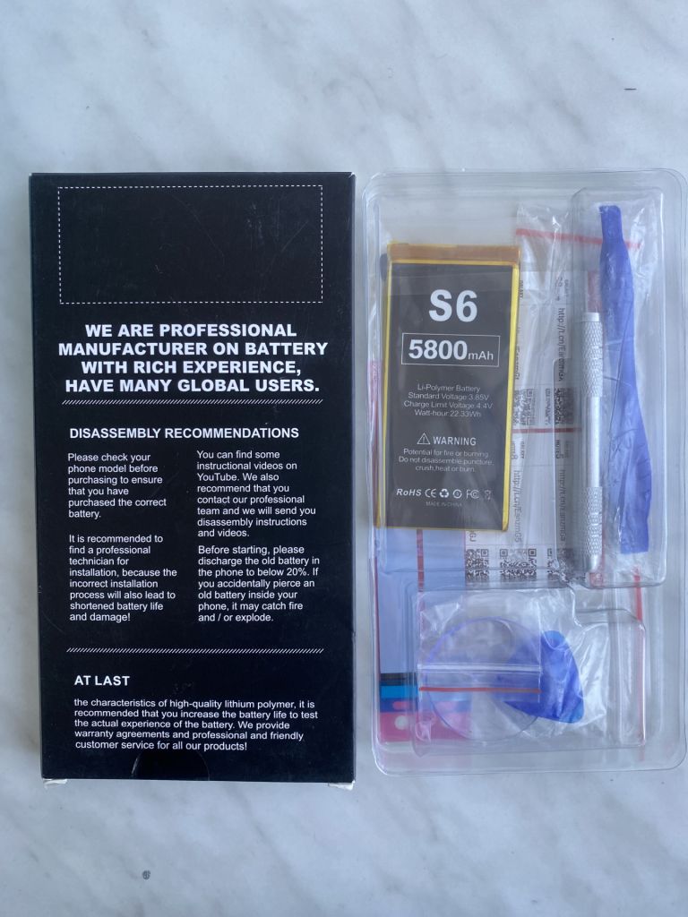 Комплект литий-полимерного аккумулятора для смартфона Samsung Galaxy S6 - фото фото фото 0