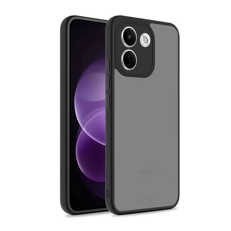 Xiaomi Redmi Note 17 Pro Max Чехол матовый TPU+PC (черный) - фото фото фото 0