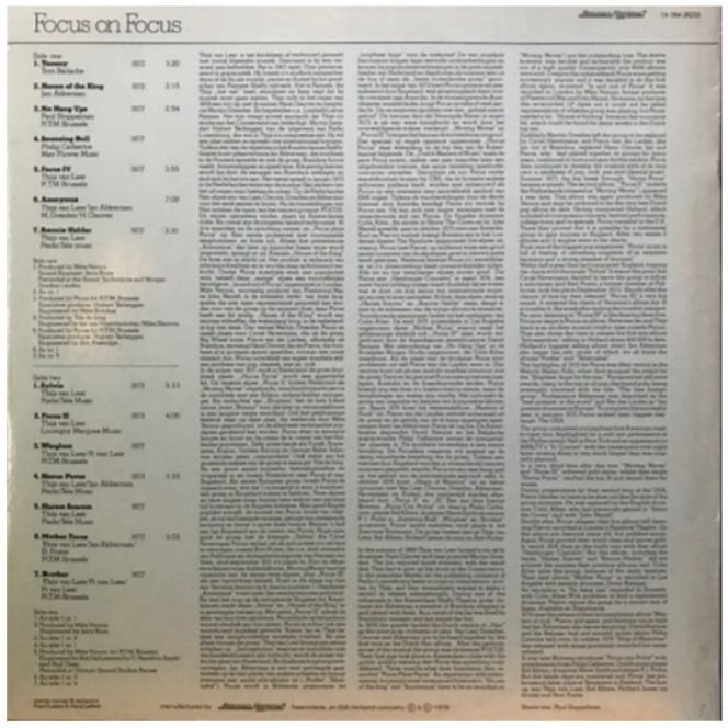 Focus - Focus On Focus - 1971-78.  (LP). 12. Vinyl. Пластинка. Holland. - фото фото фото 1