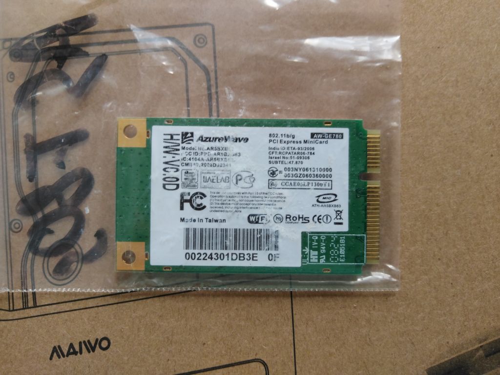 Wi-Fi AzureWave AR5BXB63 PCI-E AW-GE780 - фото фото фото 3