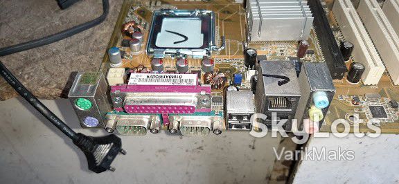 Мат. плата ASUS P5GC LGA775 i945GC PCI-E+GbLAN SATA RAID ATX 4DDR2 № 9-807 - фото фото фото 2