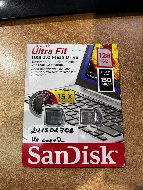Флешка / Накопитель SanDisk Ultra Fit SDCZ43-128G-GAM46 128GB № 241502706 - фото фото фото 0