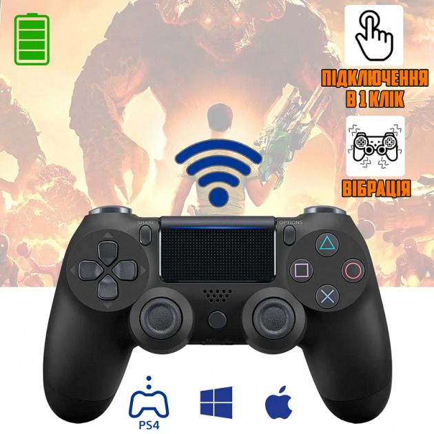 Джойстик плейстейшен DualShock 4 PS4 Wireless Controller геймпад Black - фото фото фото 2