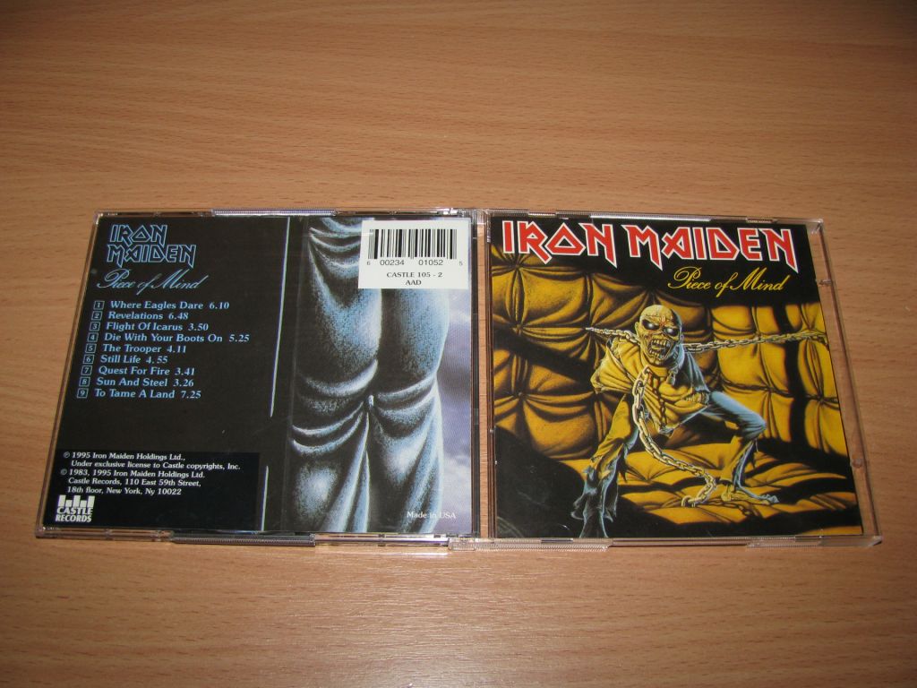 IRON MAIDEN - Piece Of Mind   (1995 Castle 2СD,USA) - фото фото фото 0