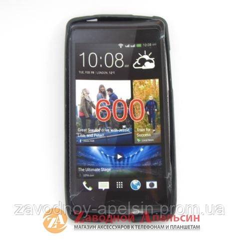HTC Desire 600 защитный чехол Cover black - фото фото фото 1