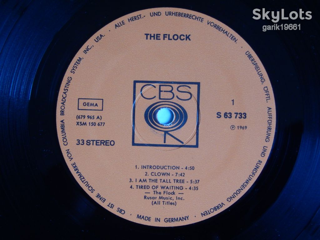 The Flock ‎– The Flock   (CBS ‎– S 63733, Germany) NM-/EX+ - фото фото фото 2