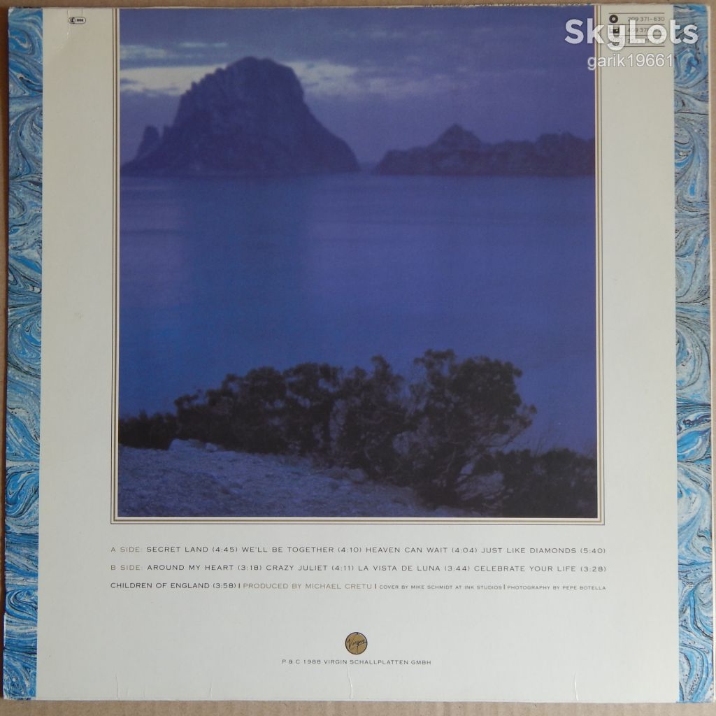 Sandra – Into A Secret Land  (Virgin ‎– 209 371, Germany) inner sleeve NM-/NM- - фото фото фото 1