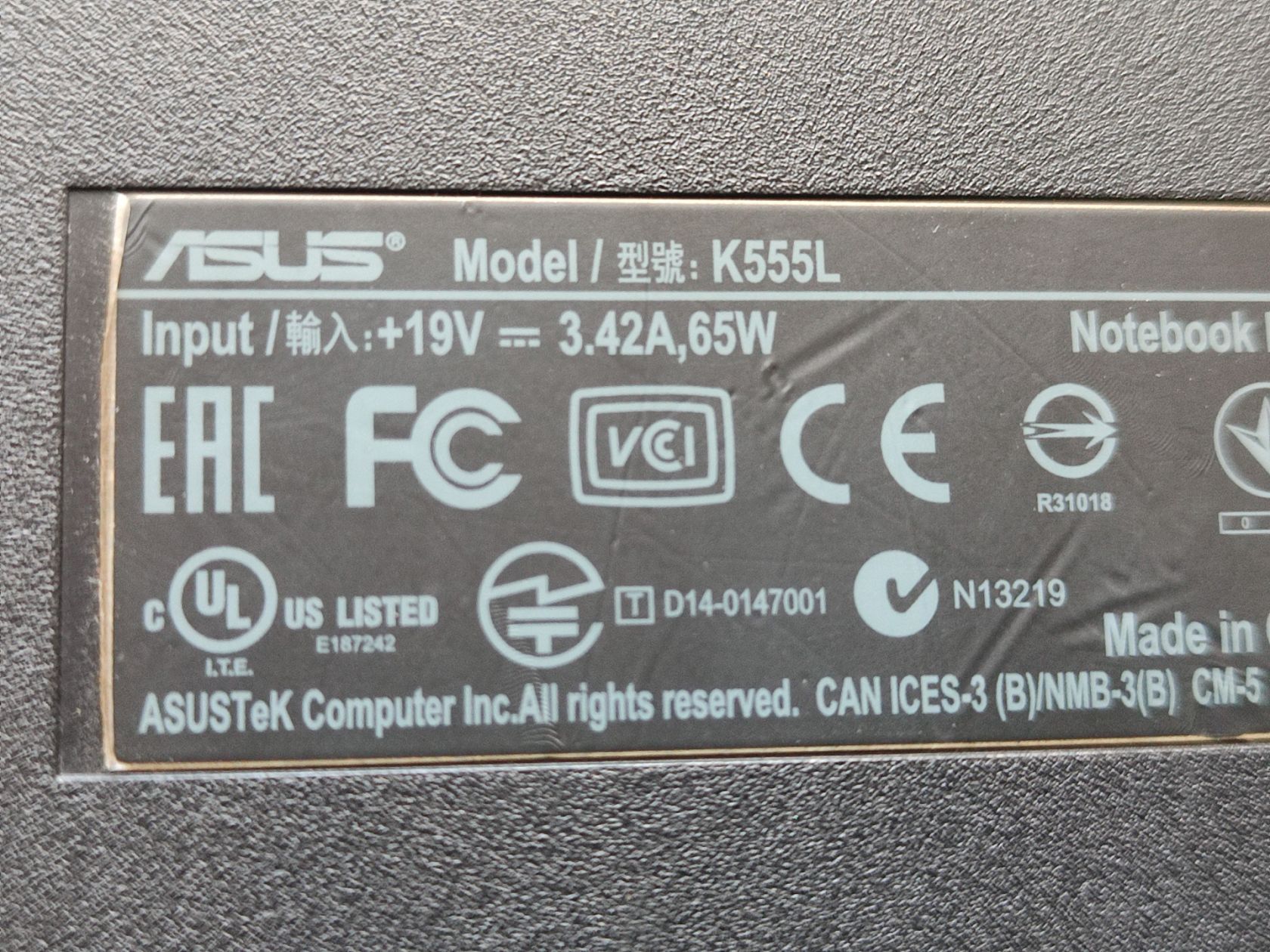 Ноутбук на розбір ASUS K555L - фото фото фото 2