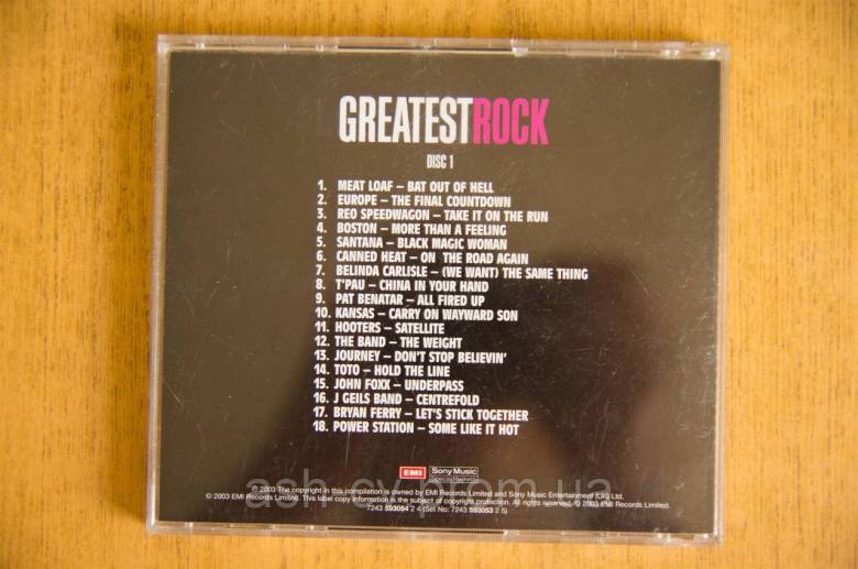 Музичний диск CD. GREATEST ROCK - фото фото фото 2