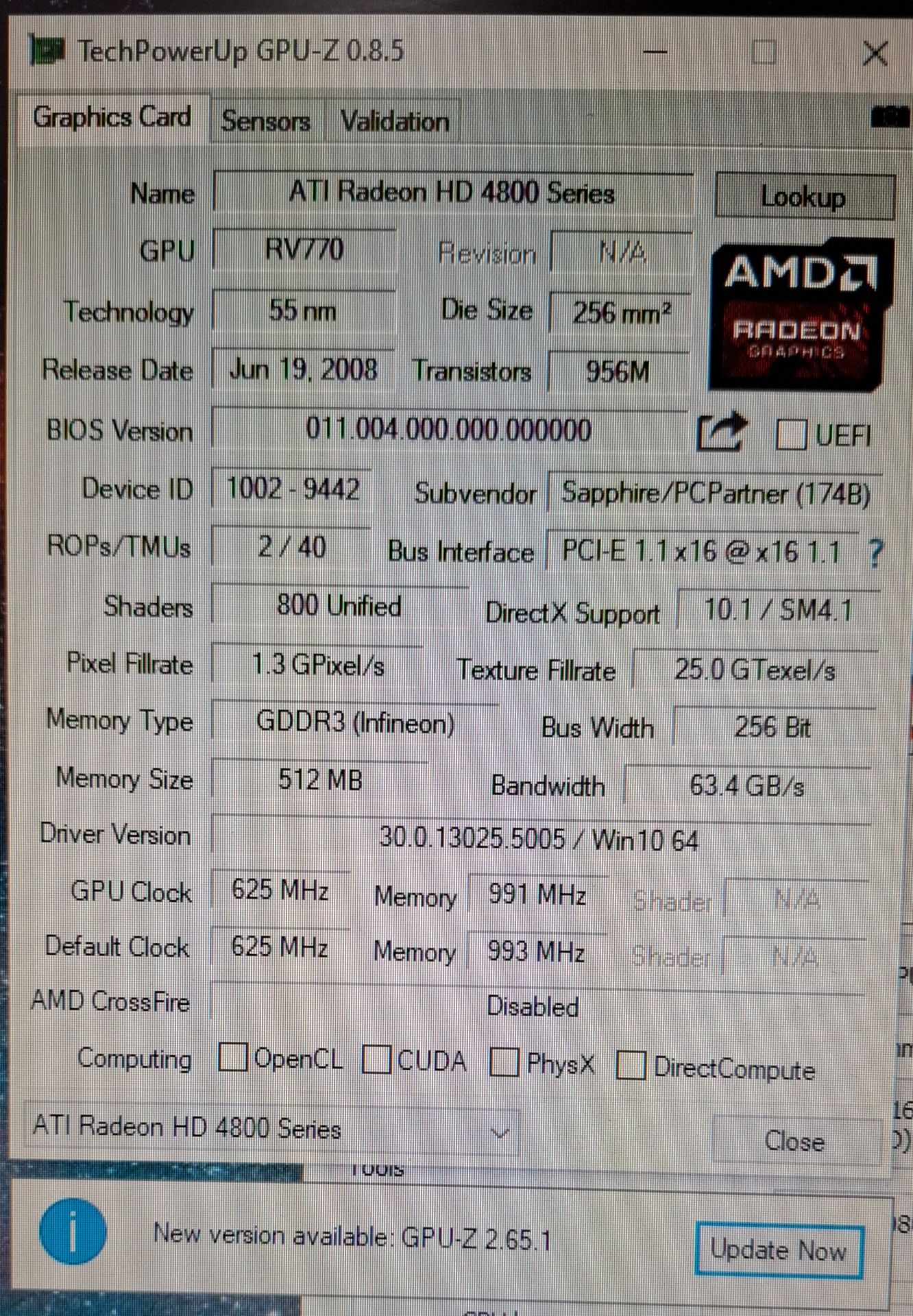 Відеокарта Radeon HD 4850   (512 mb/256bit/GDDR3)    (№66) - фото фото фото 2