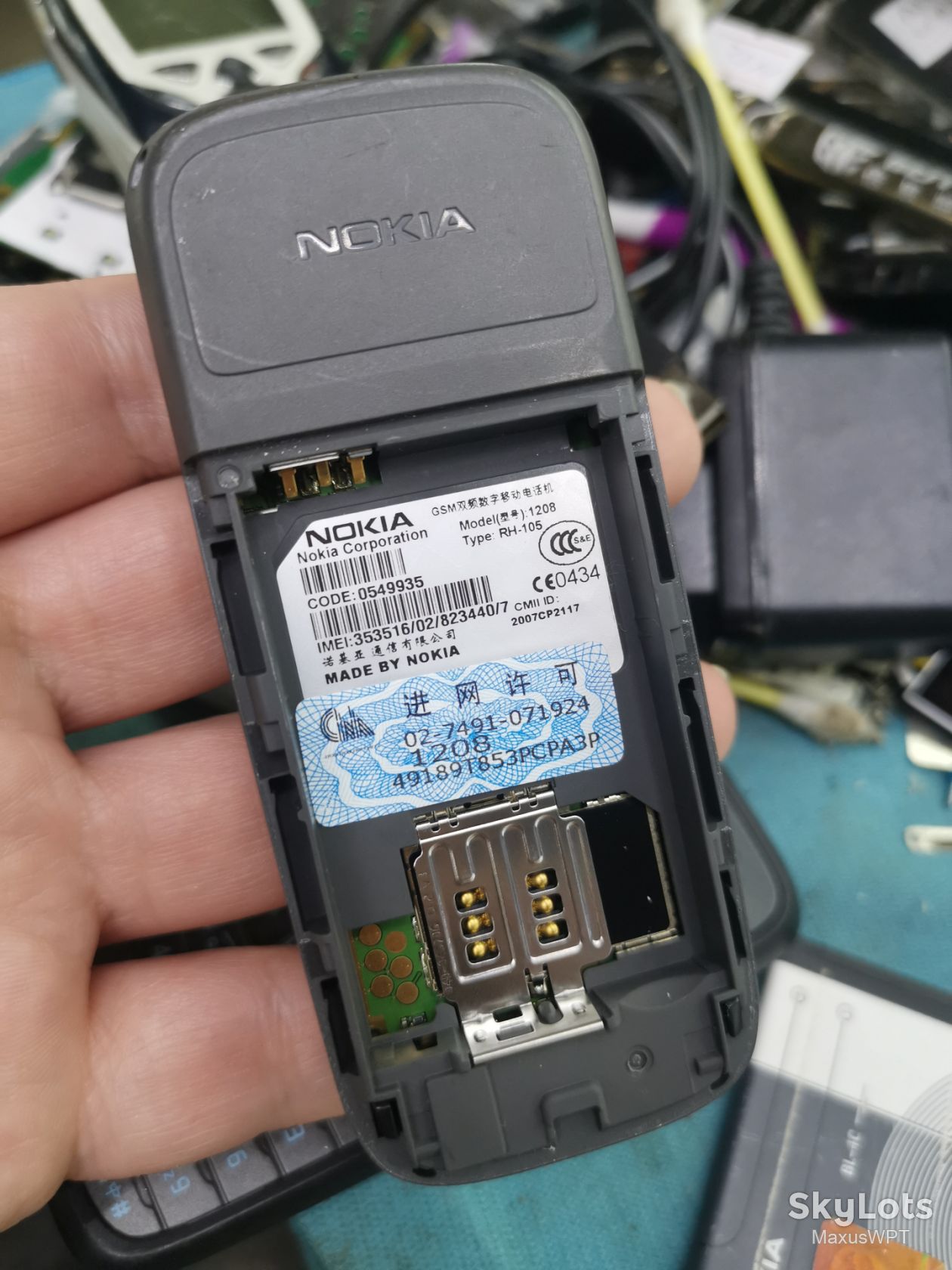 #shop Nokia 1208 gray - фото фото фото 4
