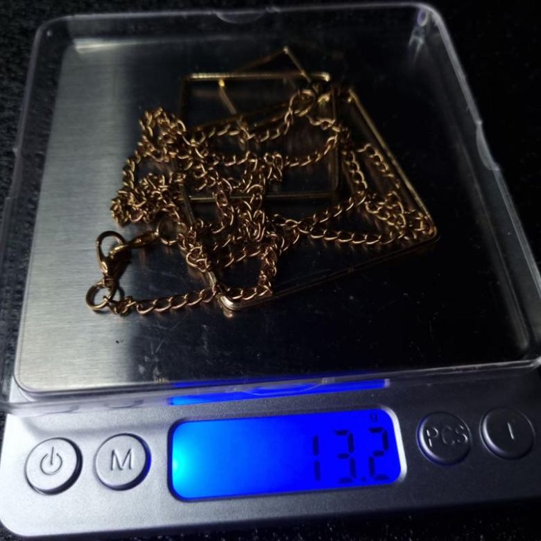 Ланцюжок з підвіскою у формі ромба - фото фото фото 5