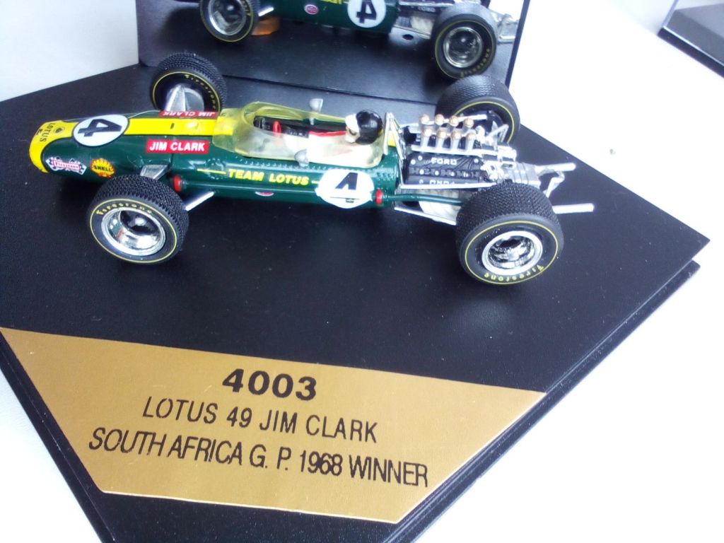 Quartzo F1 LOTUS 49 JIM CLARK SOUTH AFRICA GP 1968 WINNER 1/43 - фото фото фото 3