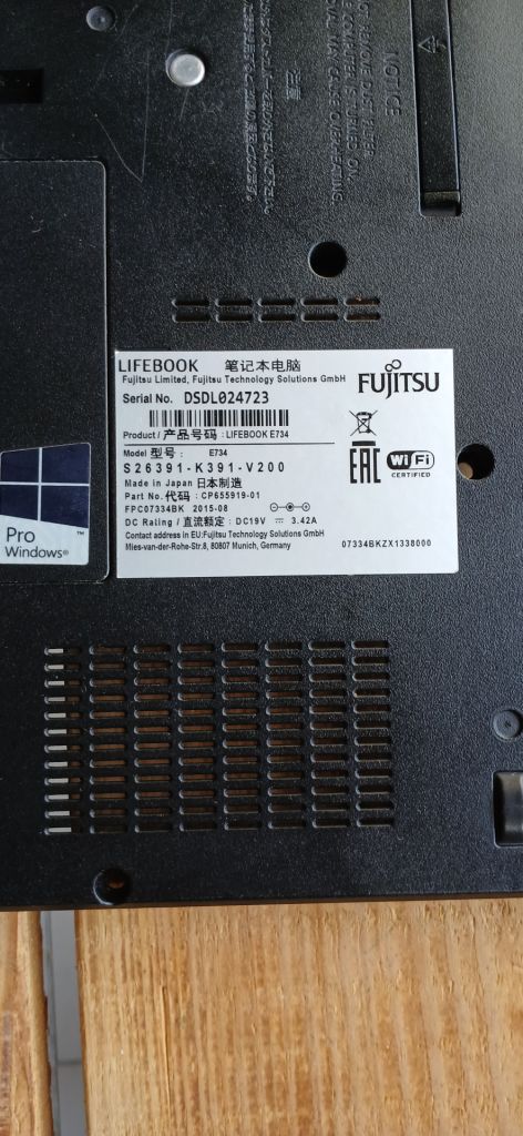 Нижня частина, корито до Fujitsu e734 - фото фото фото 2