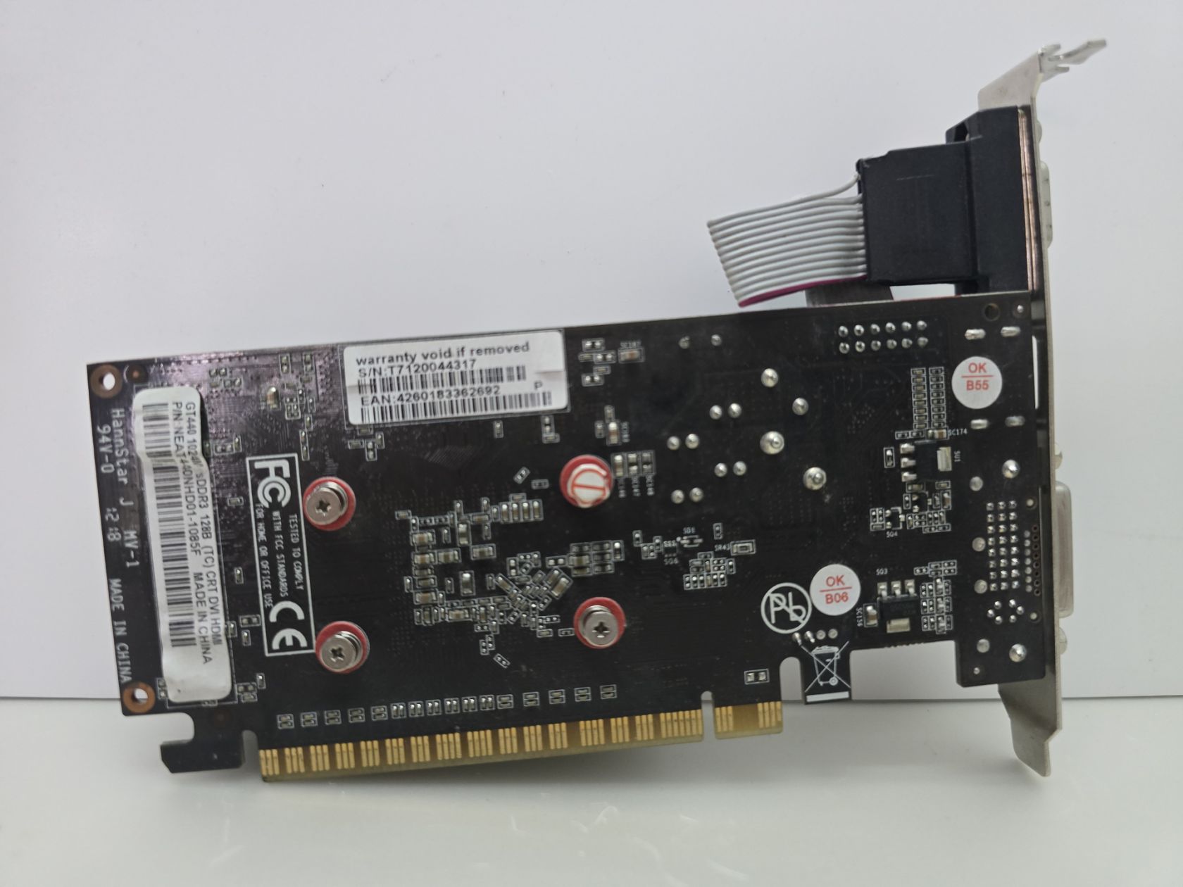 Відеокарта Gainward GeForce GT 440 1GB  (GDDR3,128 Bit,HDMI,PCI-Ex,Б/у) - фото фото фото 2
