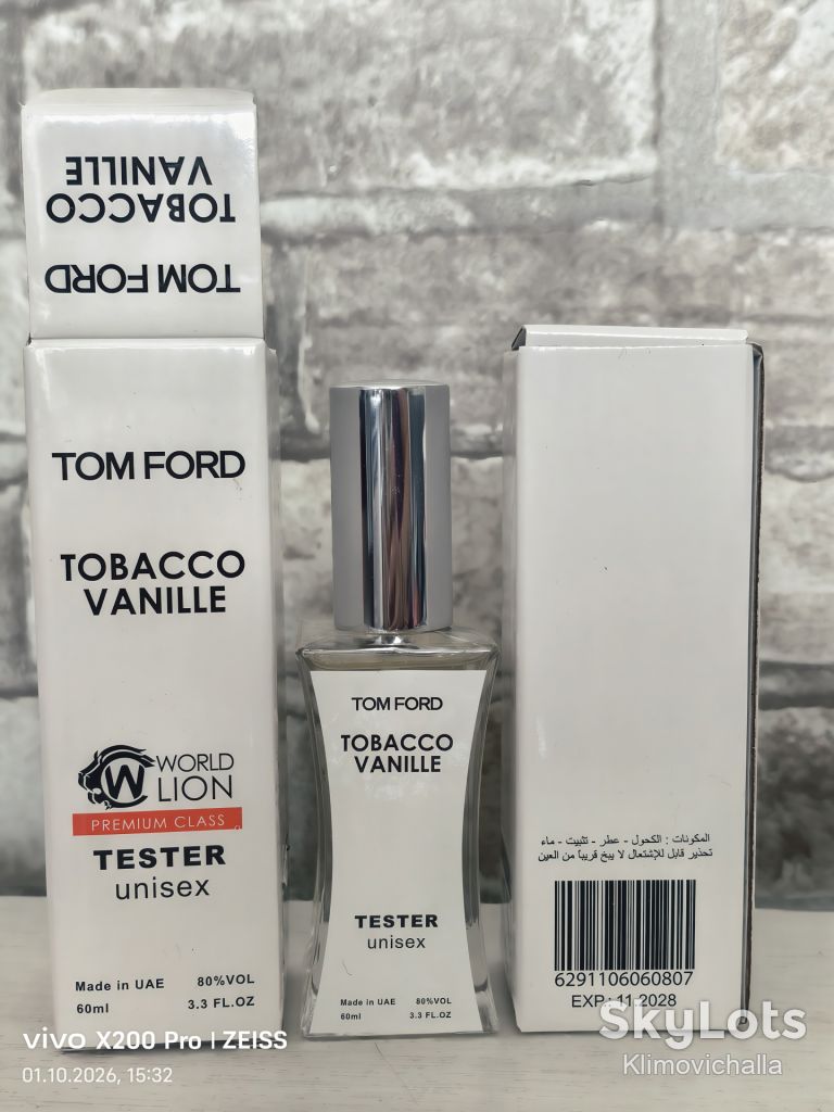 Тестер унисекс TOM FORD Tobacco vanille, 60 мл - фото фото фото 0