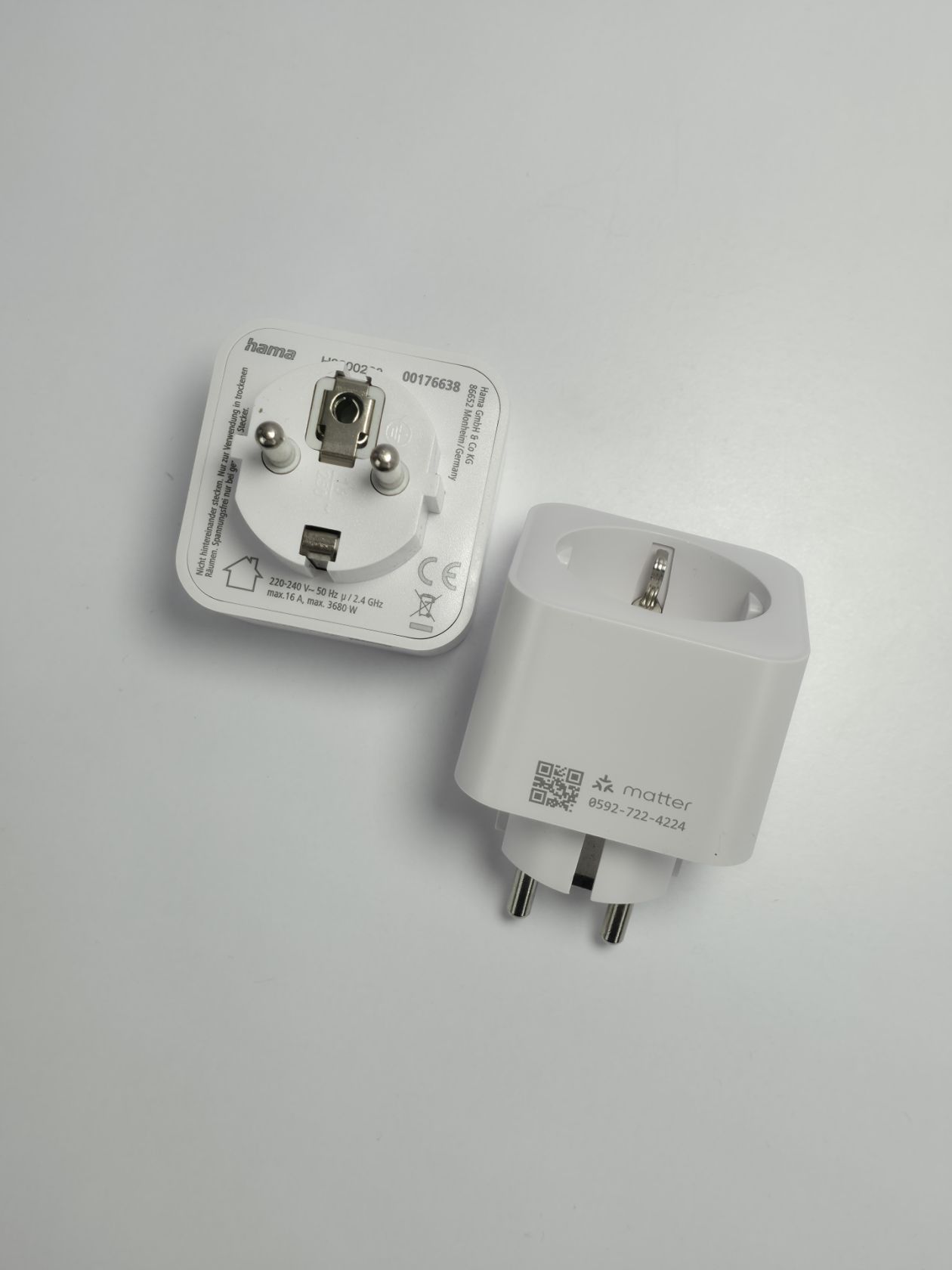 Набір розумних Wi-Fi розеток Hama Smart Plug Matter 3680 Вт + GreenSun, 3 шт. - фото фото фото 8