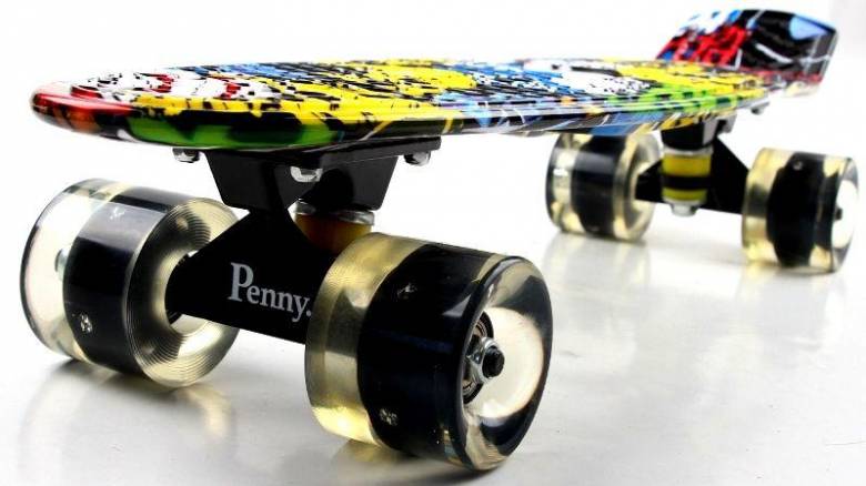 Penny Board "Cool Draft" Joker Светящиеся колеса (716693028) - фото фото фото 3
