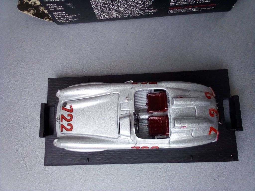 Brumm 1:43 Mercedes Benz 300 SLR #722 Mille Miglia - фото фото фото 6