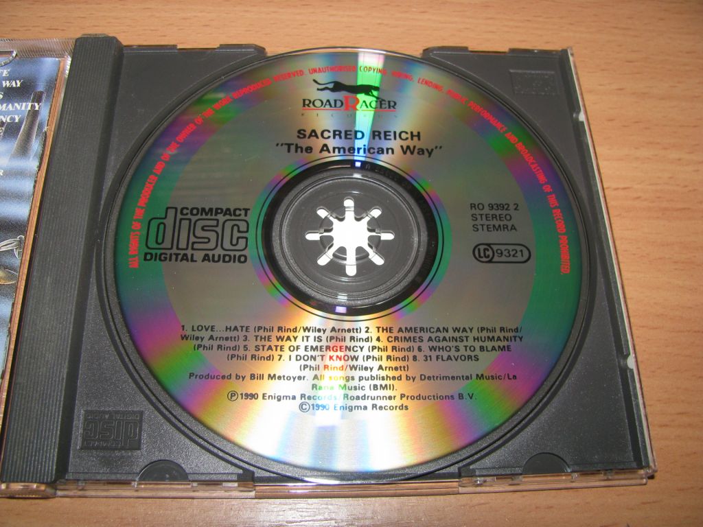 SACRED REICH - The American Way   (1990 Roadracer 1st press) - фото фото фото 2