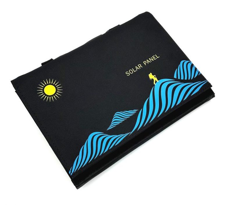 Складна сонячна панель Solar Panel Charger 30W  (4 панелі) Чорна - фото фото фото 4