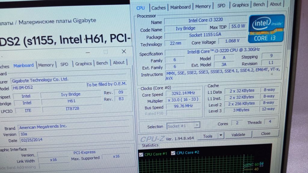 Процессор для платформ Intel s1155/i3-3220-3240/IvyBridge /2ядра-4 потока    2шт - фото фото фото 3