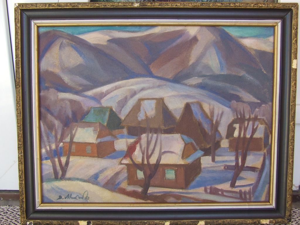 Нар.худ. Укр. Микита В,В. х.м. 65х50 см 1982гг.Закарпатская шк. Эрдели Бокшая - фото фото фото 0
