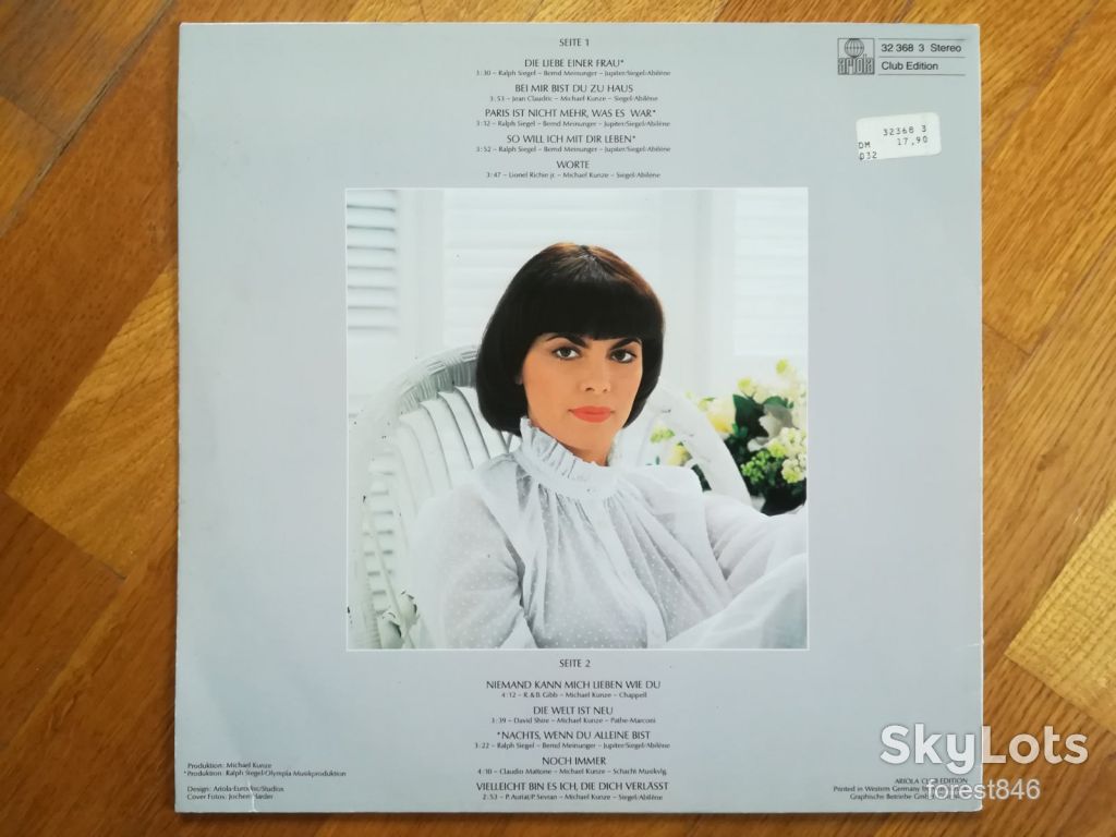Mireille Mathieu-Die Liebe einer Frau  (глянс. конв.)-Ex.+, Німеччина  (&amp;99) - фото фото фото 1